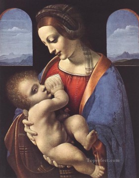 Madonna Litta Leonardo da Vinci Pinturas al óleo